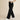 Fasciners High Waist Wide Leg Jeans Jet Black waist detail