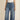 Fasciners High Waist Wide Leg Jeans Mid Blue back view