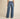 Fasciners High Waist Wide Leg Jeans Mid Blue waist detail