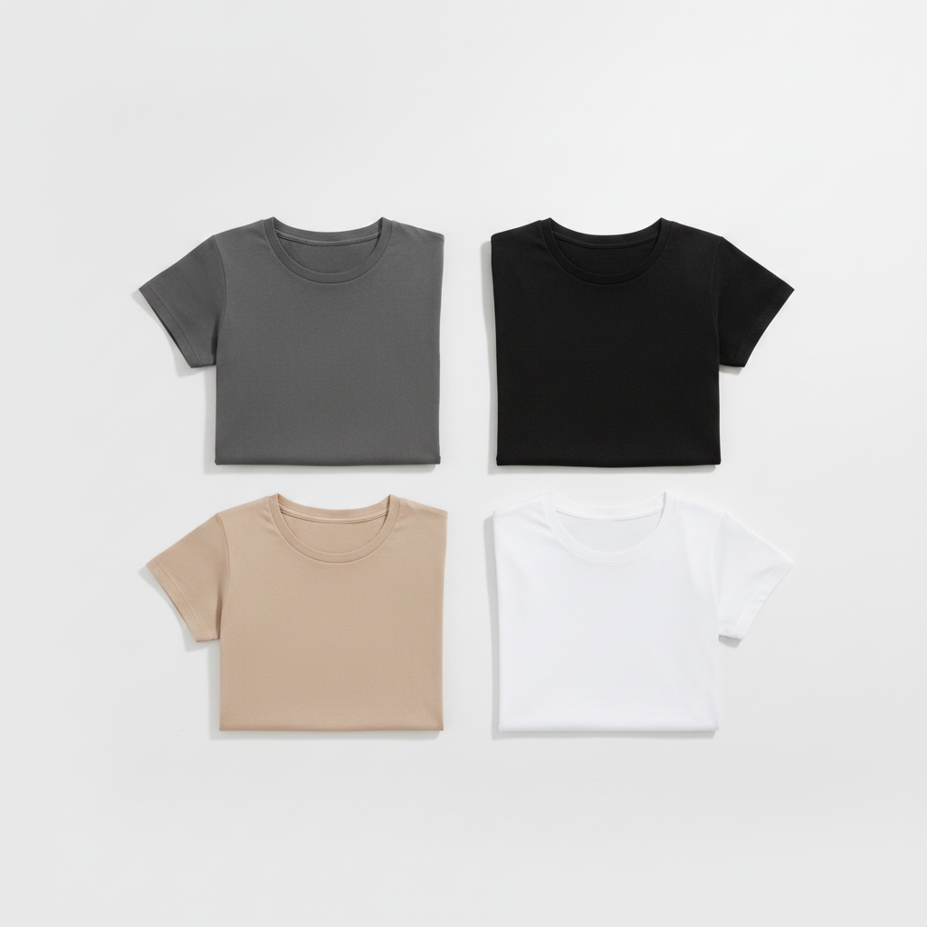 3-Pack Essential Fitted Tees — Mix & Match