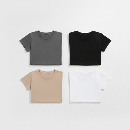 3-Pack Essential Fitted Tees — Mix & Match