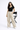 Sand wide leg cargo trousers high waist for women - Fasciners Pakistan