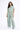 Mint sage co-ord set cropped shirt wide leg trousers for women - Fasciners Pakistan