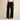 Fasciners High Waist Wide Leg Jeans Jet Black front view