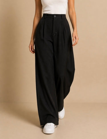 Wide Leg Black Pants