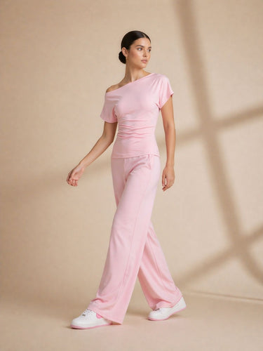 Blush Wide Leg Co-ord Set