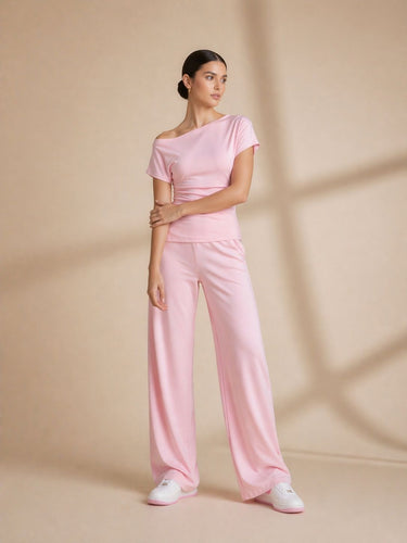 Blush Wide Leg Co-ord Set