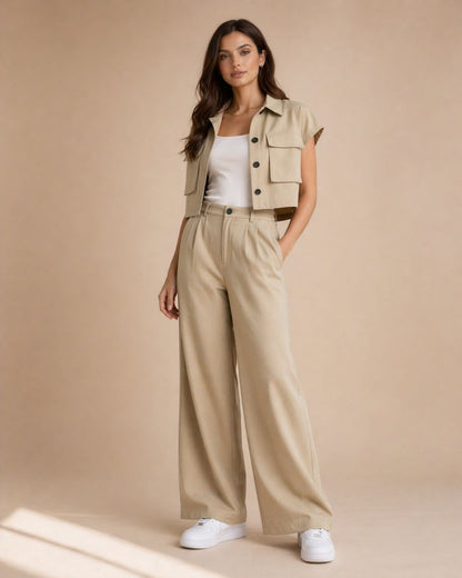 Sahara utility co-ord set styled look women Pakistan