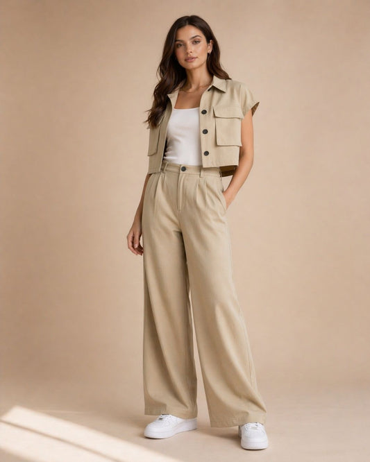 Sahara utility co-ord set styled look women Pakistan