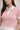Blush ribbed polo striped top for women - Fasciners Pakistan
